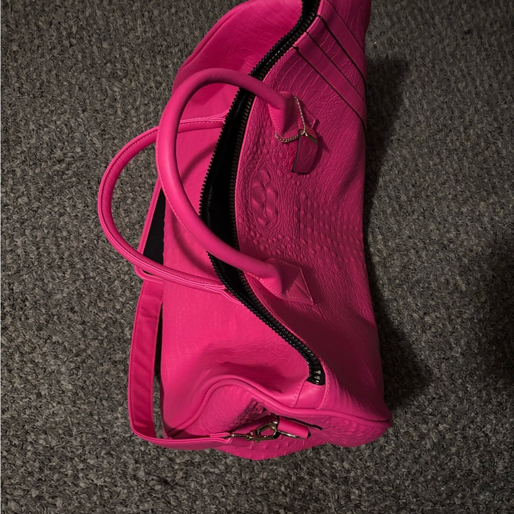 Travel Bag for Stylish Adventure tote and carry xl neon pink duffel bag